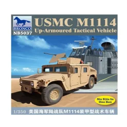 Maquette Véhicule Militaire : USMC M-1114 Up-Armoured Tactical - Bronco Models
