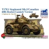 Maquette Véhicule Militaire : T17E1 Staghound Mk.1/Canadian 60Ib Rocket Launch Version - Bronco Models