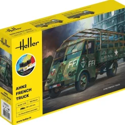 Maquette Véhicule Militaire : STARTER KIT- AHN2 - Camion Français - Heller