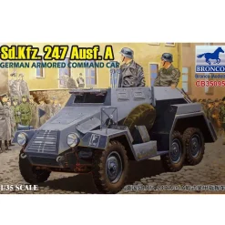 Maquette Véhicule Militaire : Sd.Kfz.247 Ausf A - German armored command car - Bronco Models