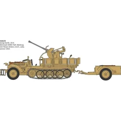 Maquette véhicule militaire Sd.Kfz.10/4 Flak 30 - 1/35 - Italeri
