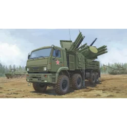 Maquette véhicule militaire : Véhicule de combat russe 72V6E4 96K6 Pantsir-S1 ADMGS - Trumpeter