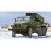 Maquette véhicule militaire : Camion lance-roquettes russe BM-21 - Trumpeter