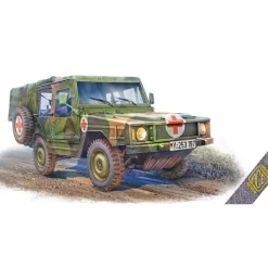 Maquette Véhicule militaire : 0,5t Iltis SAN w/medical mission kit in 1:35 - ACE