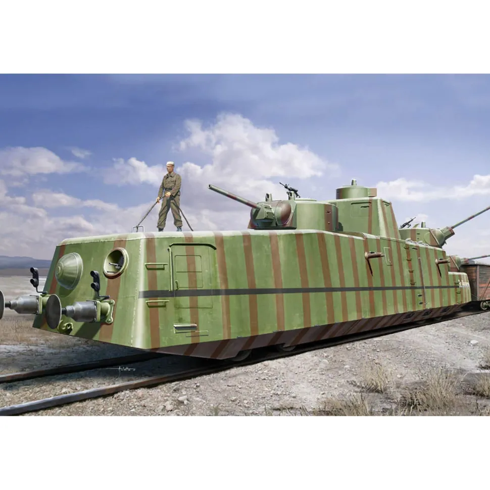 Maquette véhicule militaire : MBV-2 soviétique (F-34 GUN) - Hobby Boss