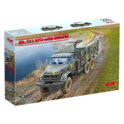 Maquette véhicule militaire : ZIL-131 AFU avec DShKM28 en 1:72 - ICM