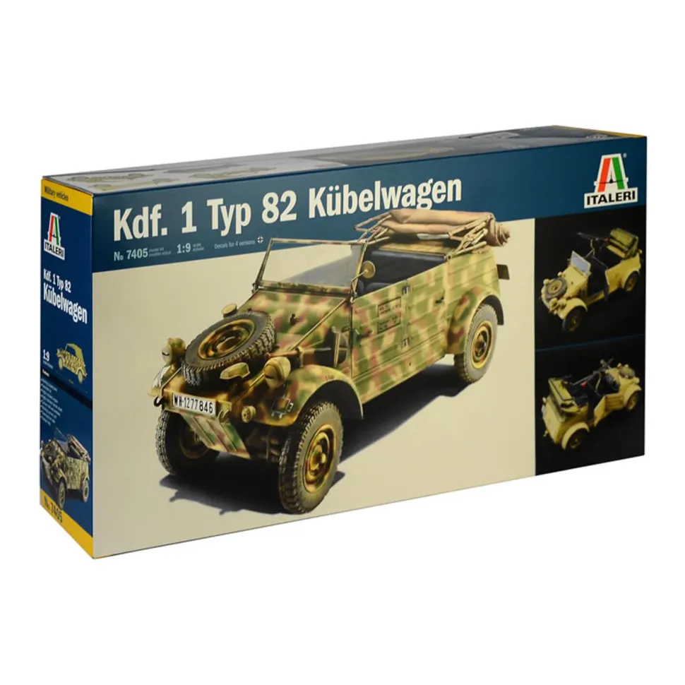 Maquette véhicule militaire : Kübelwagen Typ 82 - Italeri