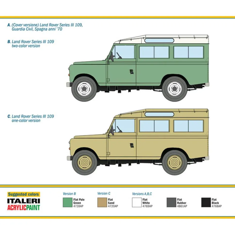 Maquette véhicule militaire : Land Rover Series III 109 - Italeri