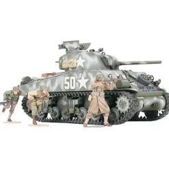 Maquette véhicule militaire : Sherman M4A3 75Mm - Tamiya