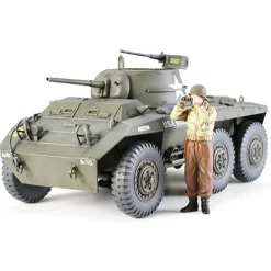 Maquette véhicule militaire : Automitrailleuse Us M8 - Tamiya
