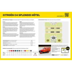 Maquette véhicule utilitaire : Citroën C4 Splendid Hôtel - Heller