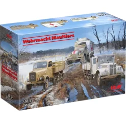 Maquette véhicules militaires : Wehrmacht Maultiers - ICM