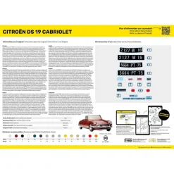Maquette voiture : DS 19 cabriolet - Heller