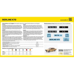 Maquette voiture : K70 - Heller