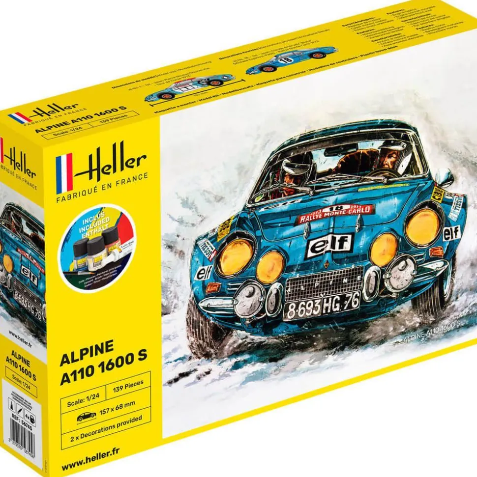 Maquette voiture : Kit : Alpine A110 - Heller