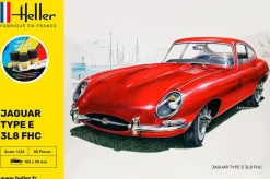 Maquette voiture : Kit complet : Jaguar Type E 3L8 FHC - Heller