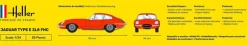 Maquette voiture : Kit complet : Jaguar Type E 3L8 FHC - Heller