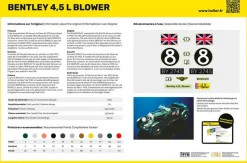 Maquette voiture : Kit complet : Bentley 4,5 L Blower - Heller