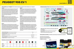 Maquette voiture : Kit complet : Peugeot 905 EV 1 Bis - Heller
