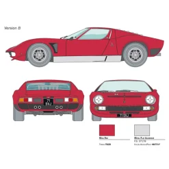 Maquette voiture : Lamborghini Miura Jota SVJ - Italeri