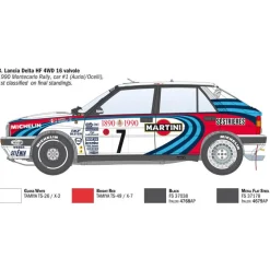 Maquette voiture : Lancia Delta HF Intégrale 16V - Italeri