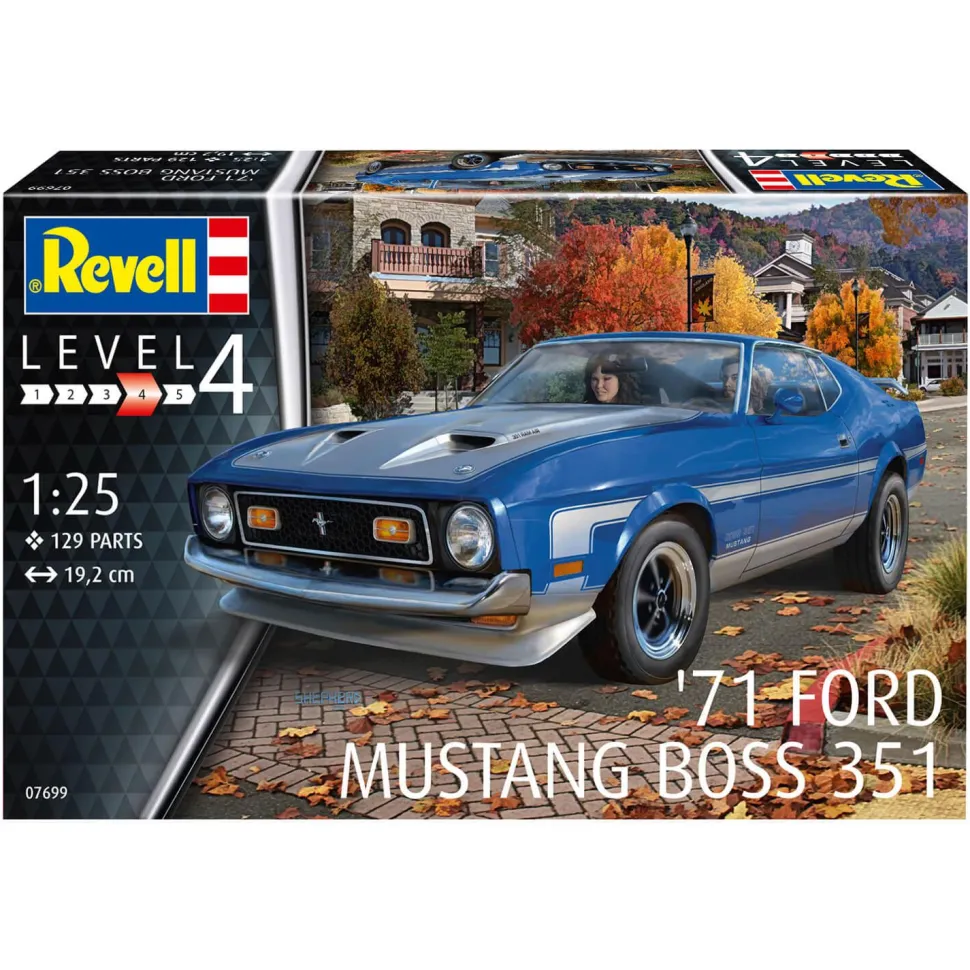 Maquette voiture : Model Set :Ford Mustang Boss 351, 1971 - Revell