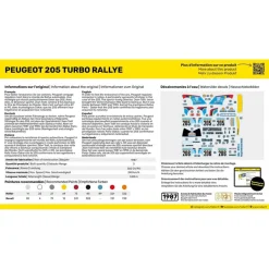 Maquette voiture : Peugeot 205 rallye - Heller