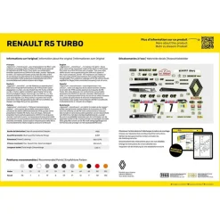 Maquette voiture : Renault 5 Turbo orange - Heller