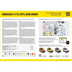 Maquette voiture : Renault 4 TL/GTL Sun Roof - Heller