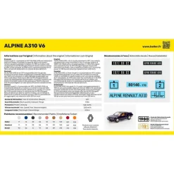 Maquette voiture : Starter Kit : Alpine A310 - Heller