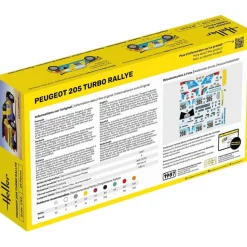 Maquette Voiture : STARTER KIT-Peugeot 205 Turbo - Heller