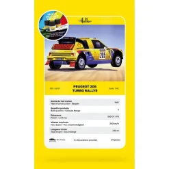 Maquette Voiture : STARTER KIT-Peugeot 205 Turbo - Heller