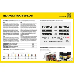 Maquette voiture : Starter Kit : Renault Taxi Type AG - Heller