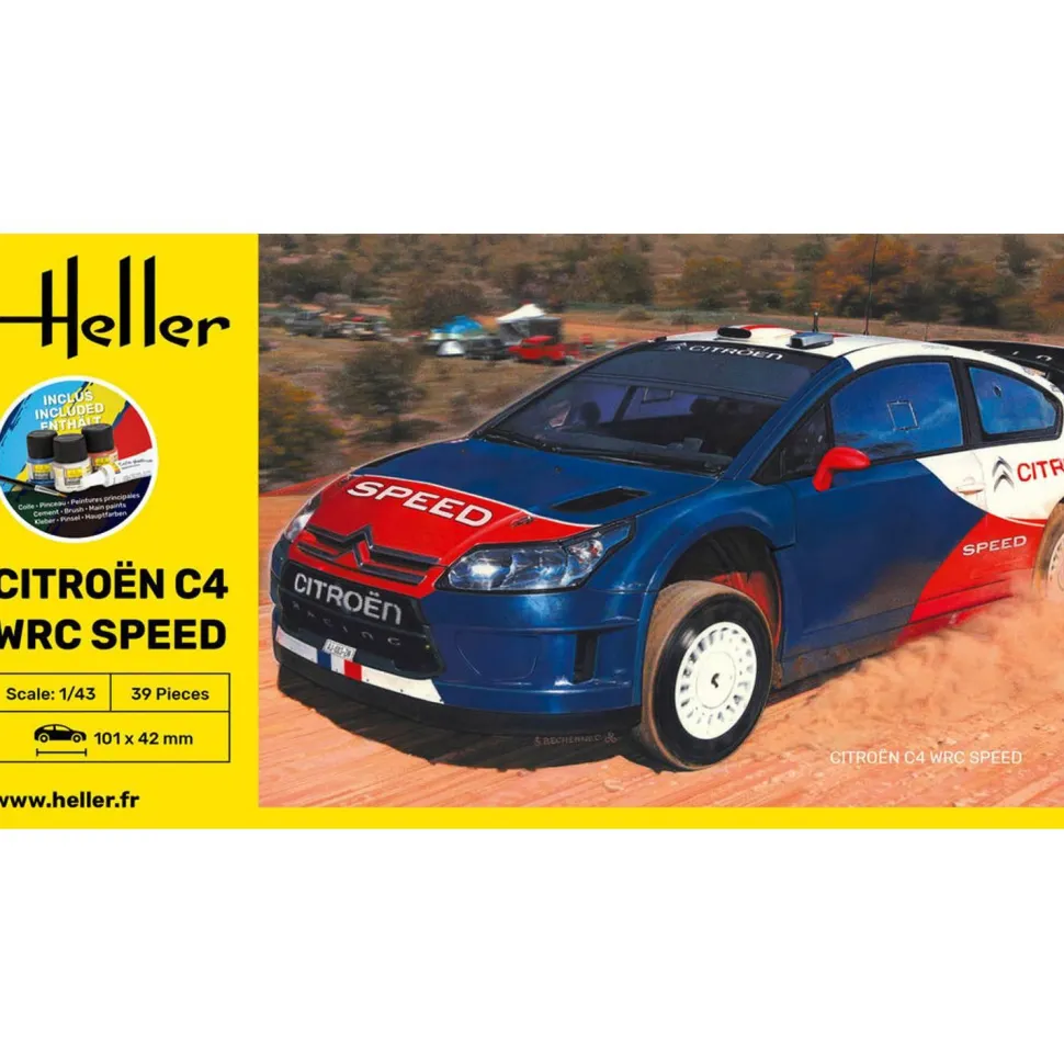 Maquette voiture : Starter kit : Citroën C4 - Heller