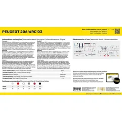 Maquette voiture : Starter Kit : Peugeot 206 WRC'03 - Heller