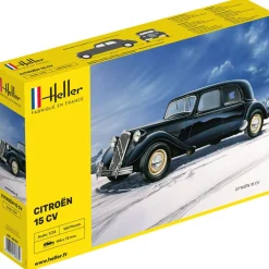 Maquette voiture : Citroën 15 CV noire - Heller