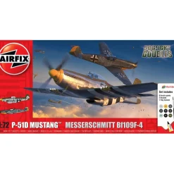 Maquettes : P-51D Mustang vs Bf109F-4 Dogfight Double - Airfix