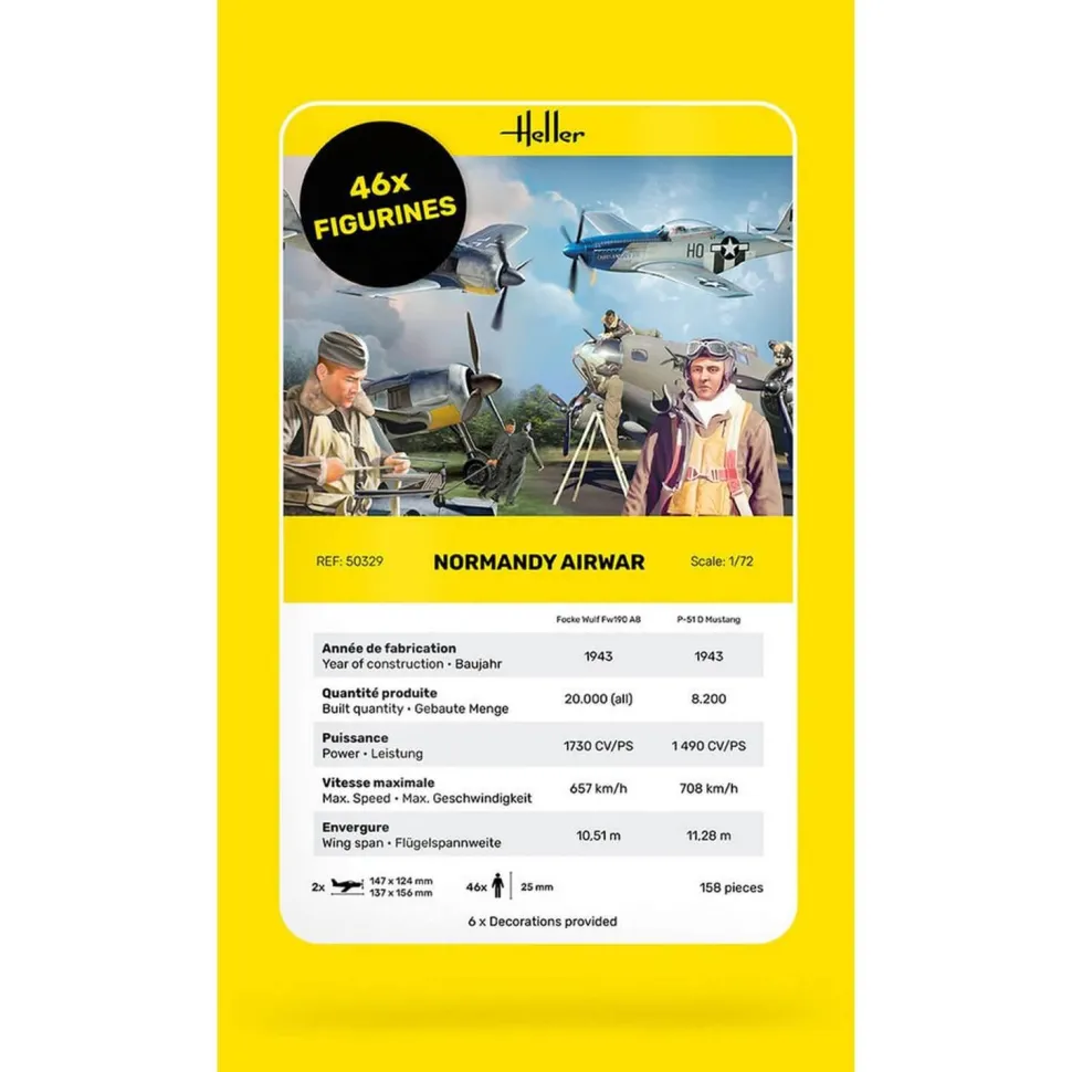 Maquettes avions : Normandy Airwar - Heller