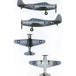 Maquettes avions : Set mini avions Douglas TBD-1 Devastator - Trumpeter