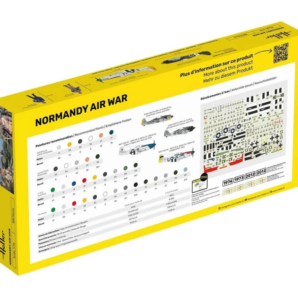 Maquettes Avions : Starter Kit : Normandy Air War - Heller