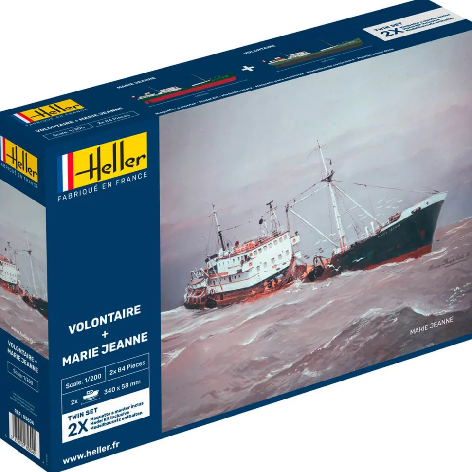 Maquettes bateaux : Volontaire Marie et Marie Jeanne - Heller