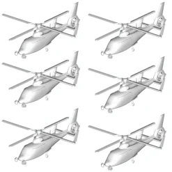 Maquettes hélicoptères : Set de 6 hélicoptères Z-9 chinois - Trumpeter