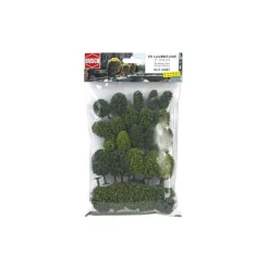Modélisme : Végétation - 25 arbres feuillus - Busch