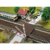 Modélisme ferroviaire HO : Passage à niveau avec maison de garde - Faller