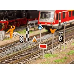 Modélisme ferroviaire HO : Set de panneaux de circuit - Faller