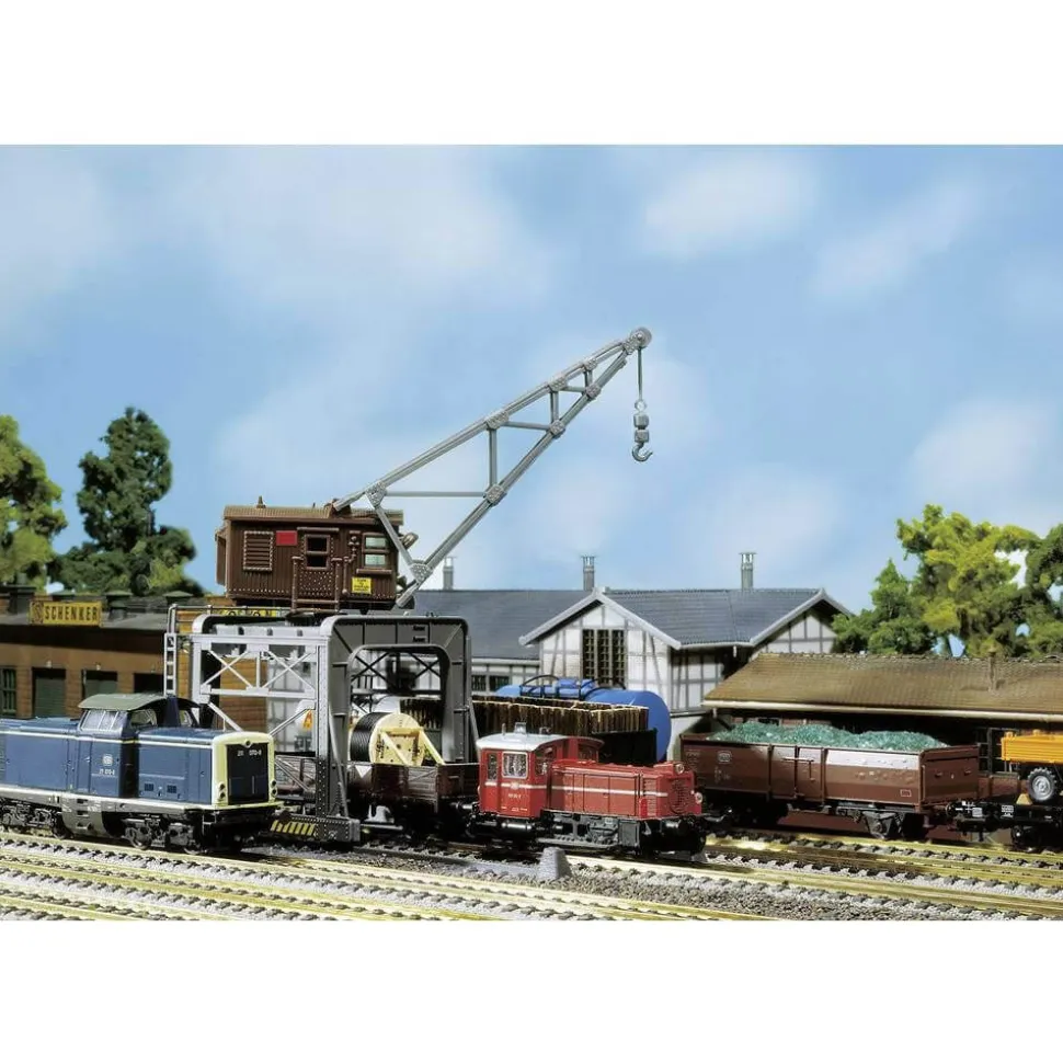 Modélisme ferroviaire HO - Faller Hobby : Grue portique Epoque III 1946/1977 - Faller