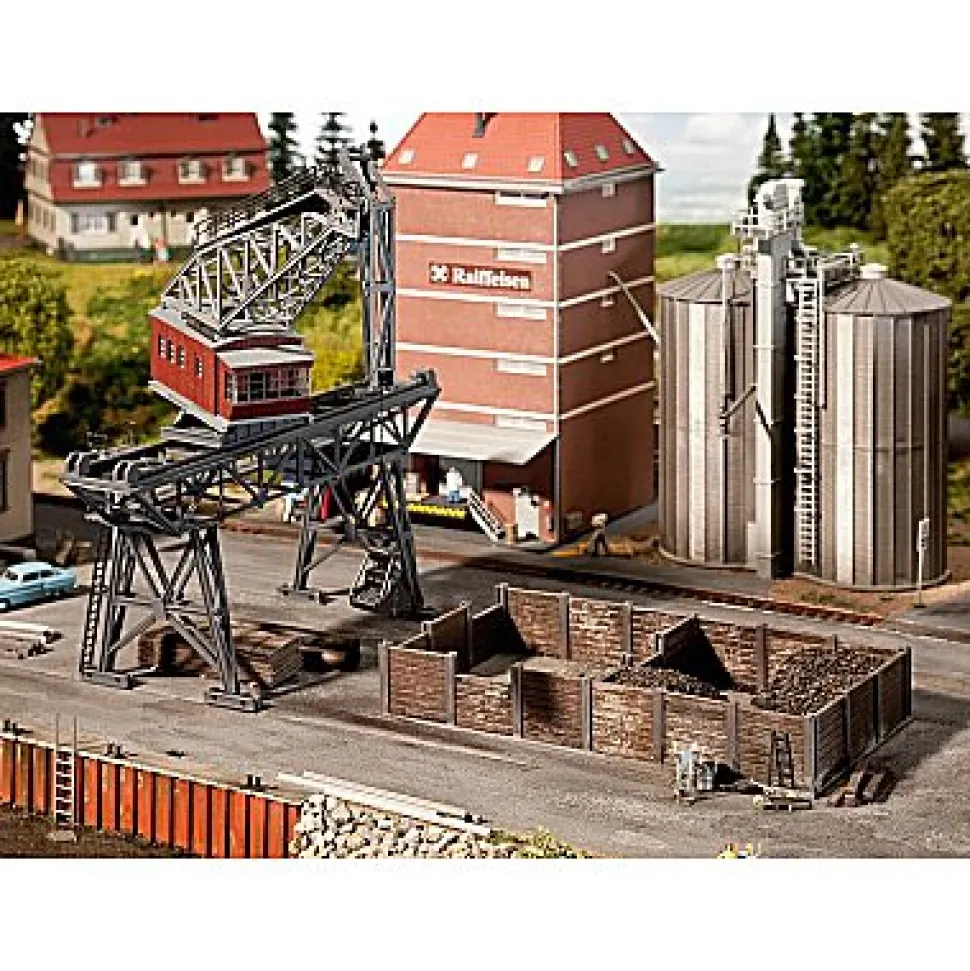 Modélisme ferroviaire HO : Grue de pont - Faller