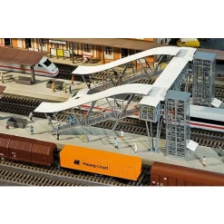 Modélisme ferroviaire HO : Passerelle de quais Neustadt -Weinstraße - Faller