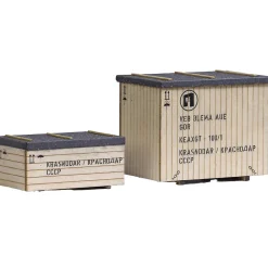 Modélisme HO : 2 caisses de transport - Busch