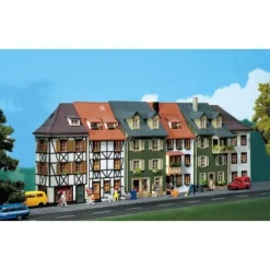 Modélisme HO : 6 maisons en relief - Faller
